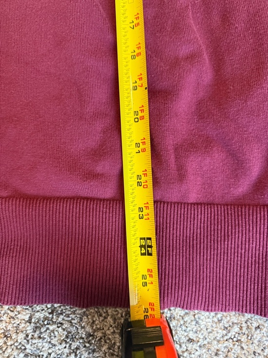 Lands’ End Burgundy Button Front Cardigan Sweater 2X Classic Soft Knit - Picture 6 of 7